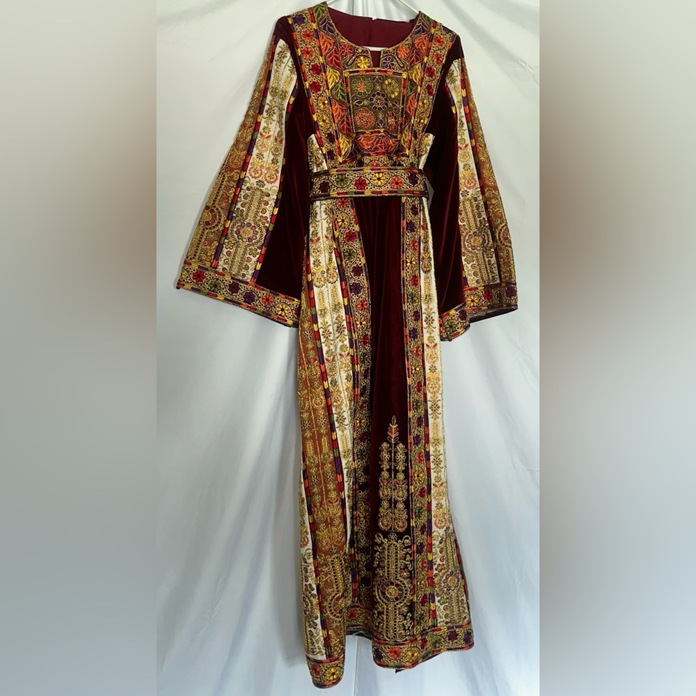 Elegant Multicolor Embroidered Dress